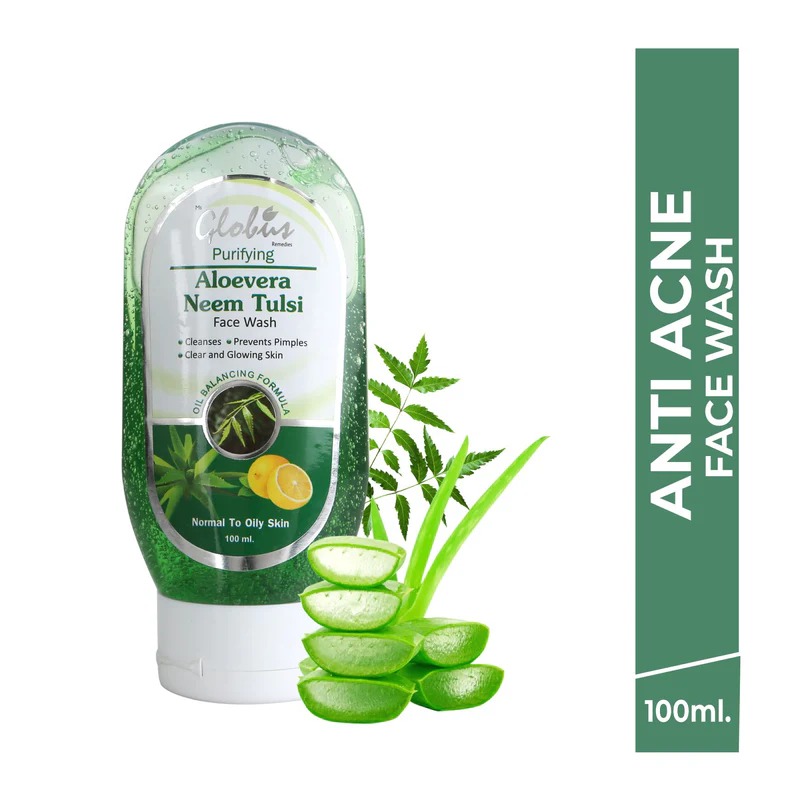 Globus Aloe Vera Neem Tulsi Acne Control Face Wash