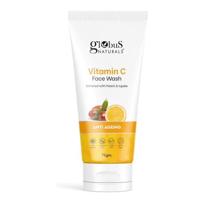 Globus Naturals Anti-Ageing Skin Brightening Vitamin C Face Wash