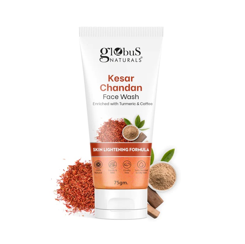 Globus Naturals Kesar Chandan Skin Lightening & Tan Removal Face wash