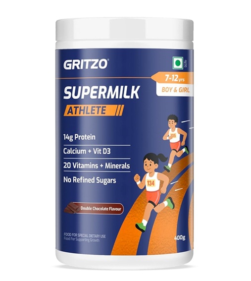 Gritzo Supermilk Athlete - Double Chocolate - 7-12y Boy & Girl