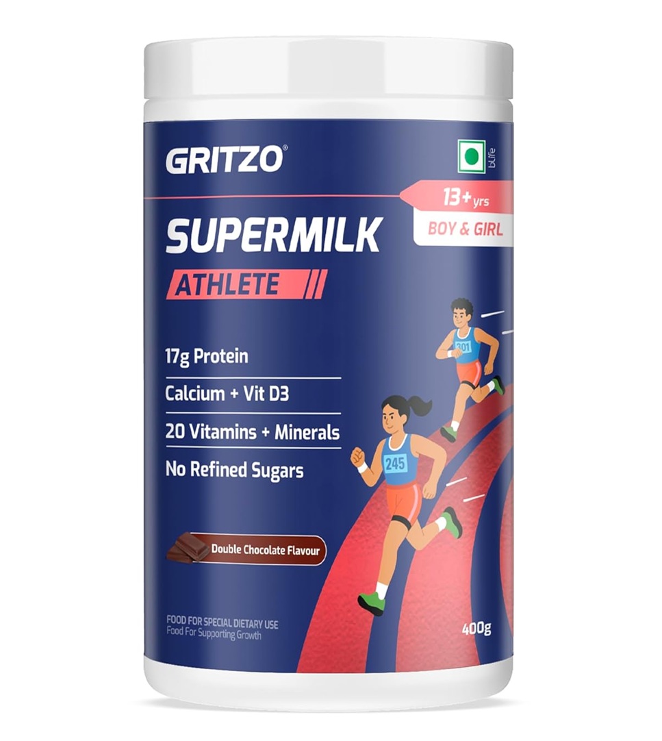 Gritzo Supermilk Athlete Double Chocolate (Iron Man) - 13+y Boy & Girl