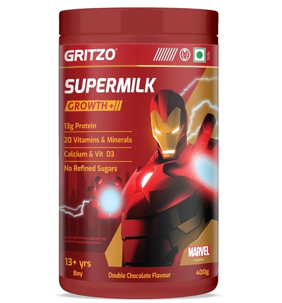 Gritzo Supermilk Growth+ - Ironman Chocolate - 13+y Boy