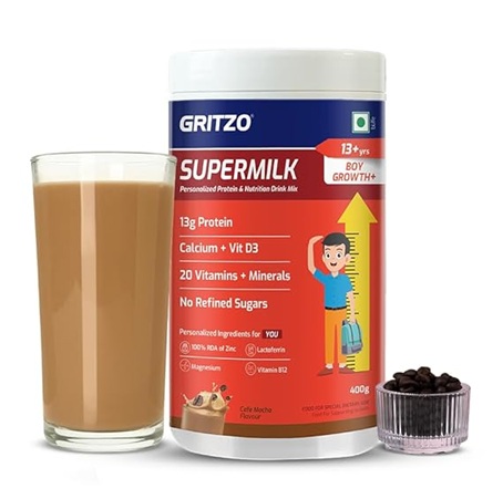Gritzo Supermilk Growth+ Cafe Mocha - 13+y Boy