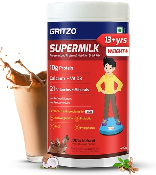 Gritzo Supermilk Weight+ - Double Chocolate - 13+y Boy