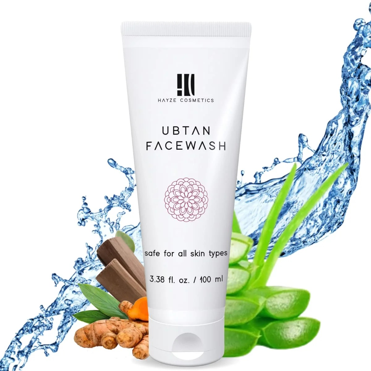 Hayze Ubtan Tumeric, Saffron, Aloe vera and Sandalwood Facewash