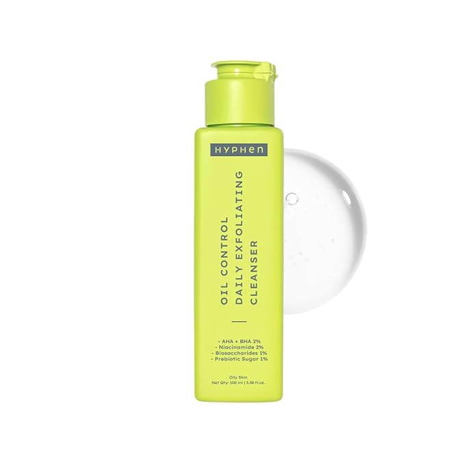 Hyphen Oil Control Daily Exfoliating 2% AHA BHA Cleanser Face Wash