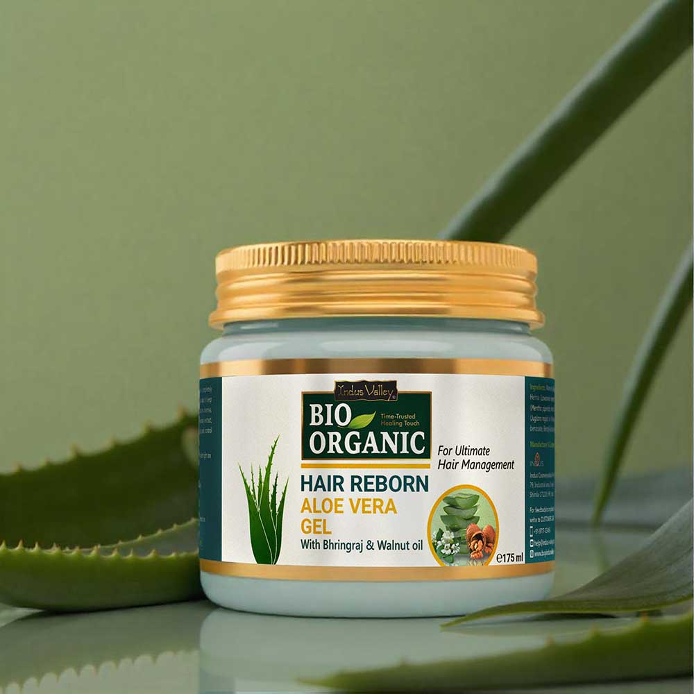 Indus Valley Bio Organic Hair Reborn Aloe Vera Gel