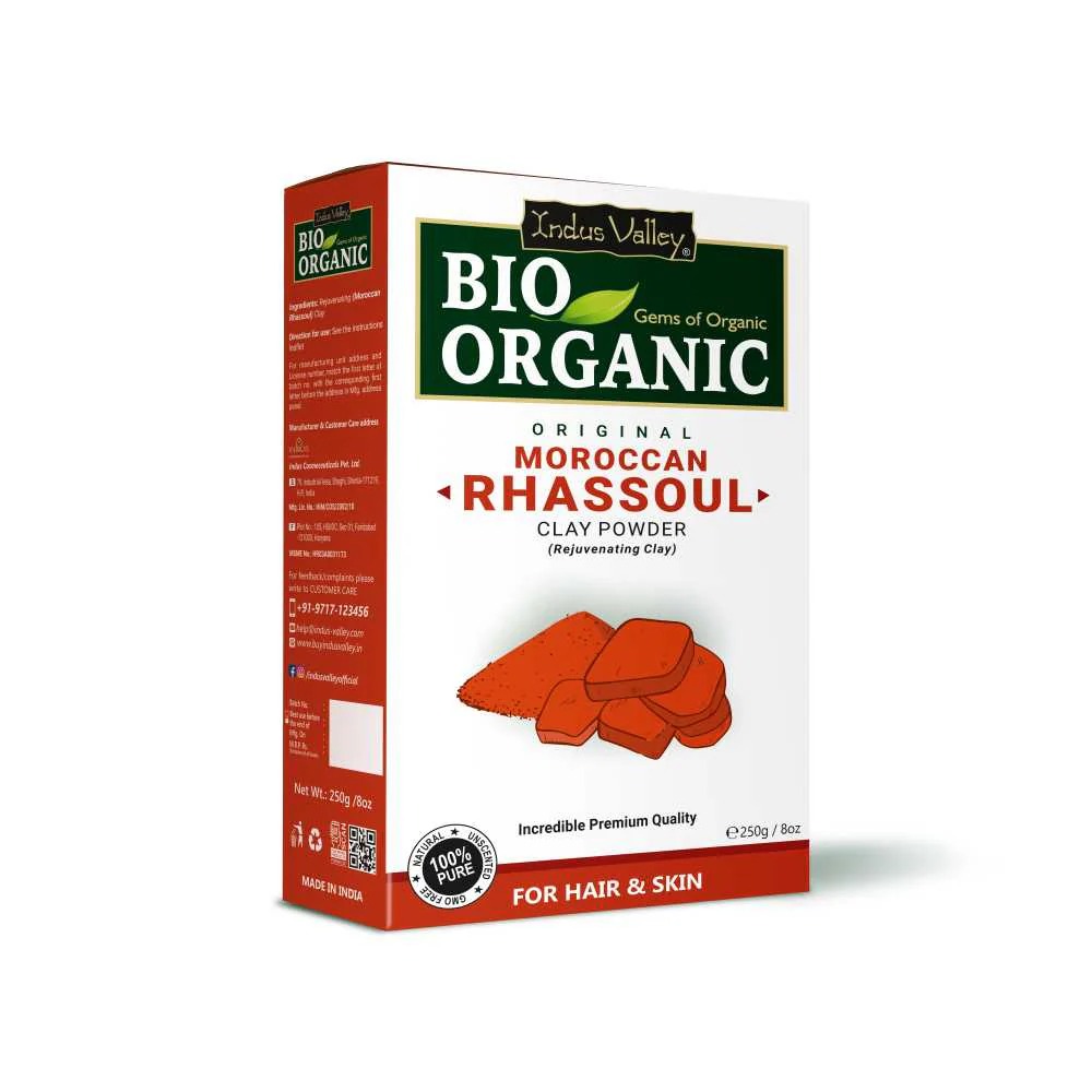 Indus Valley  Bio Organic Moroccan Rhassoul Clay Powder