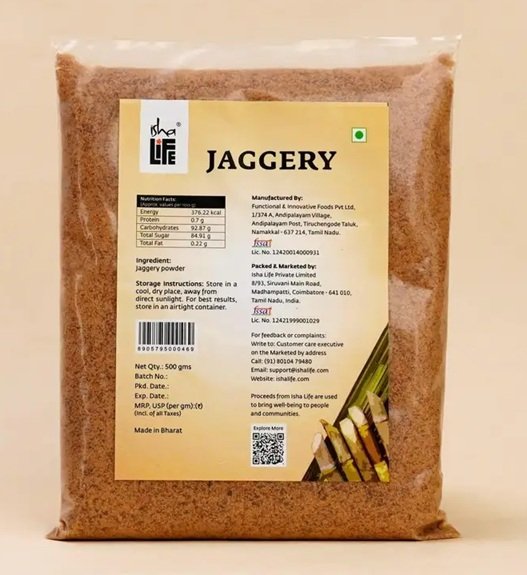 Isha Life Vacuum Evaporated Jaggery
