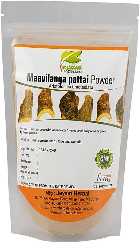 Jeyam Herbal Maavilanga Pattai Powder