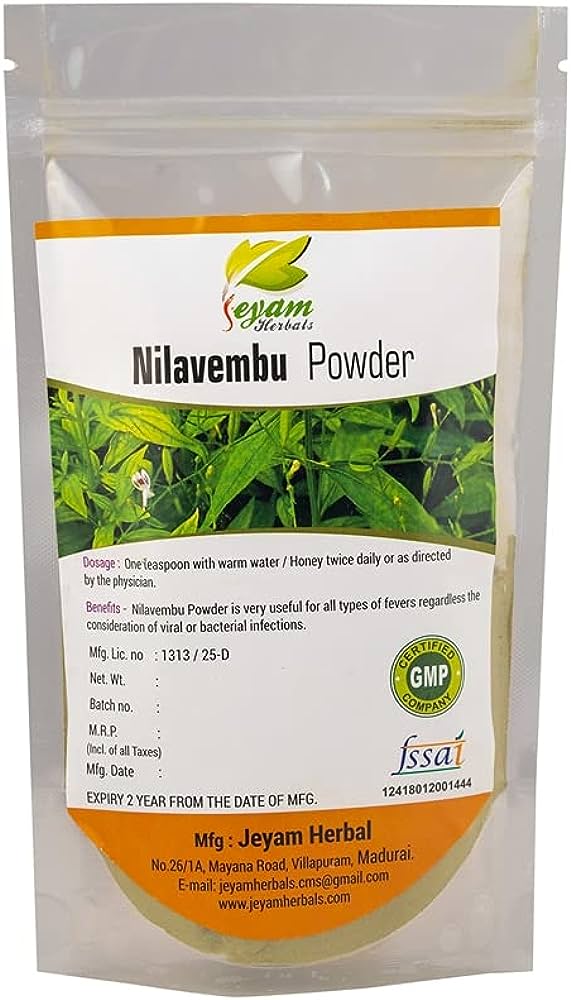 Jeyam Herbal Nilavembu kudineer powder