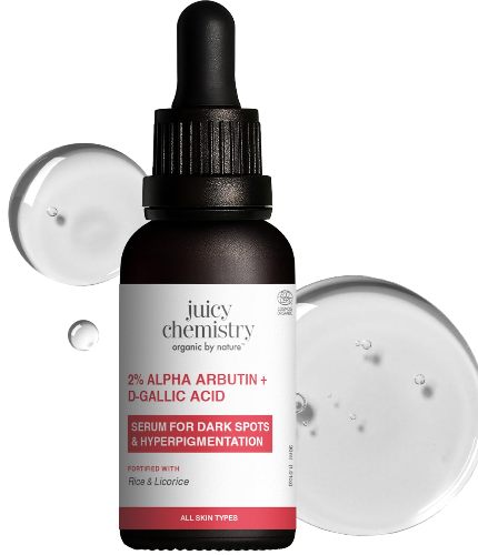 Juicy Chemistry 2% Alpha Arbutin + D-Gallic Acid Natural Face Serum