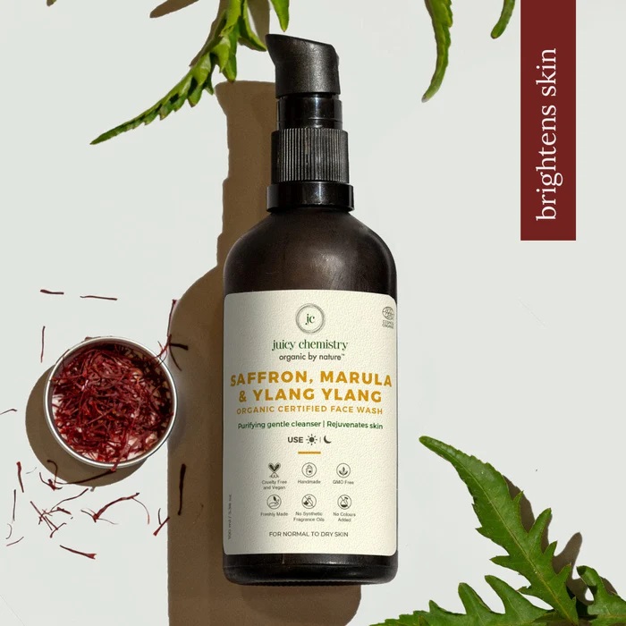 Juicy Chemistry Saffron, Marula and Ylang Ylang Face Wash