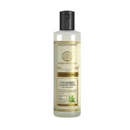 Khadi Natural Cucumber and Aloevera Cleansing Milk Cream with Sheabutter 