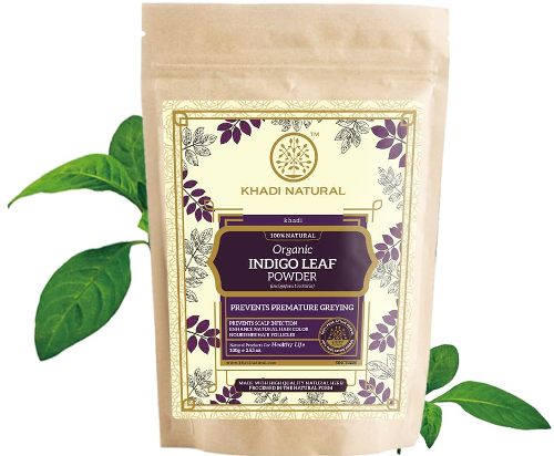 Khadi Natural Organic Indigo Leaf Hair Color Powder