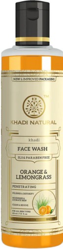 Khadi Orange and Lemongrass Face Wash SLS and Paraben Free