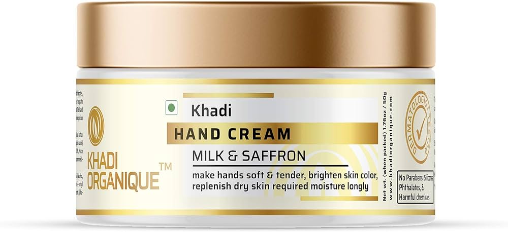 Khadi Organique Milk & Saffron Hand Cream