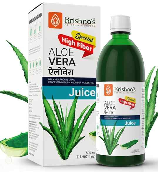 Krishna's Premium Aloe Vera High Fiber Juice