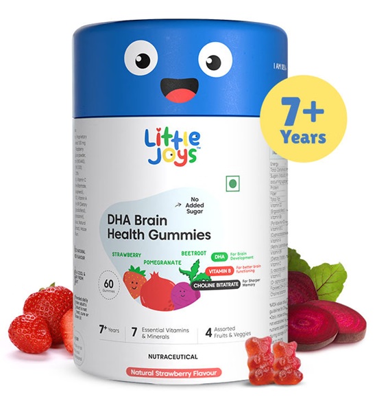 Little Joys DHA Brain Health Gummies For Kids 7 to 12 years