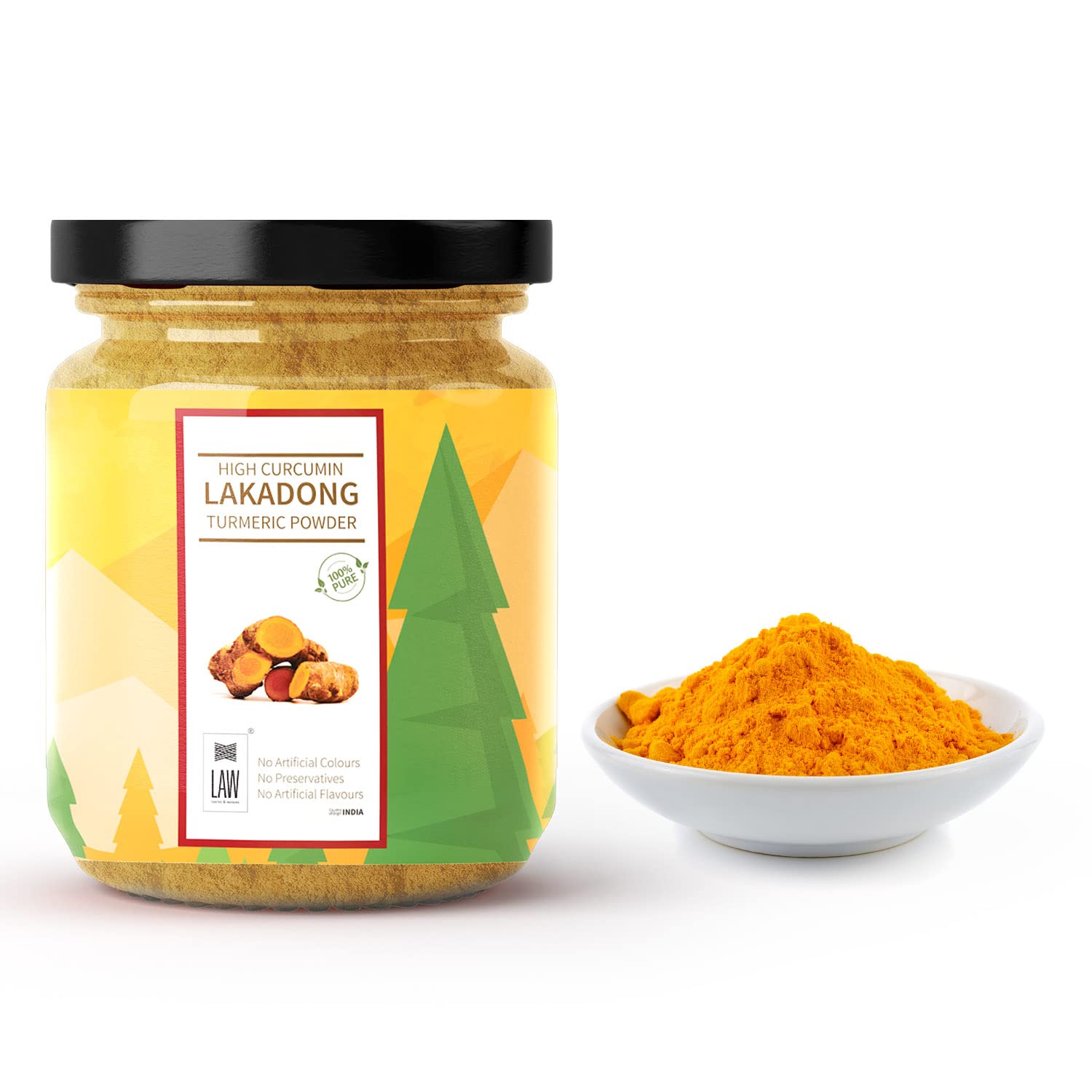 Looms and Weaves High Curcumin Lakadong Turmeric Powder