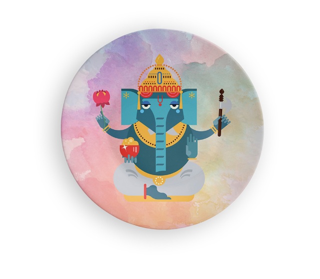 Lord Ganesha Decorative Wall Plate