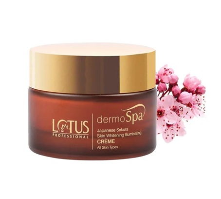 Lotus Herbals Professional DermoSpa Japanese Sakura Skin Whitening Illuminating Creme