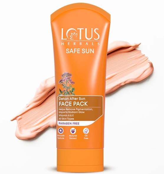 Lotus Herbals Safe Sun DeTan After Sun Face Pack