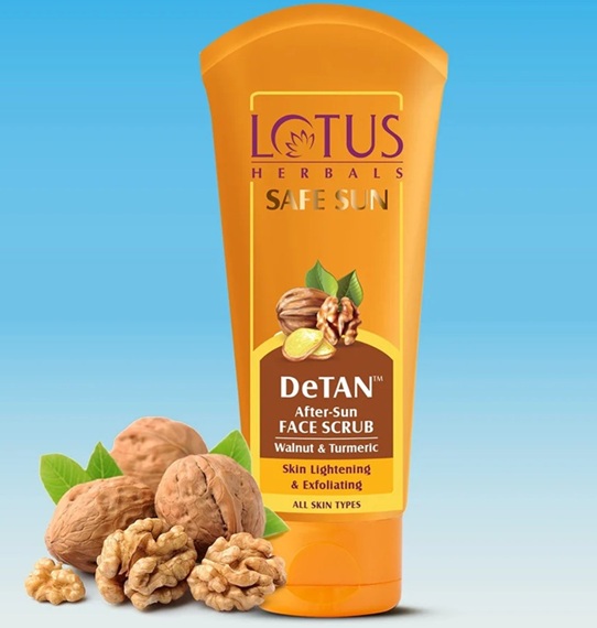 Lotus Herbals Safe Sun DeTan After Sun Face Scrub