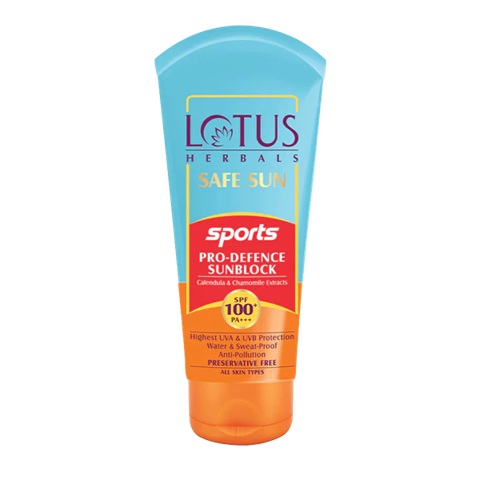 Lotus Herbals Safe Sun Sports Pro-Defence Sunblock SPF 100+ PA+++