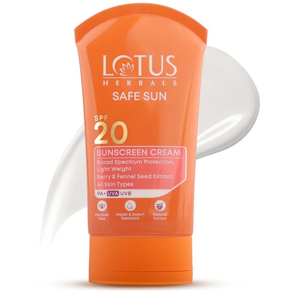Lotus Herbals Safe Sun Sun Block Cream SPF 20