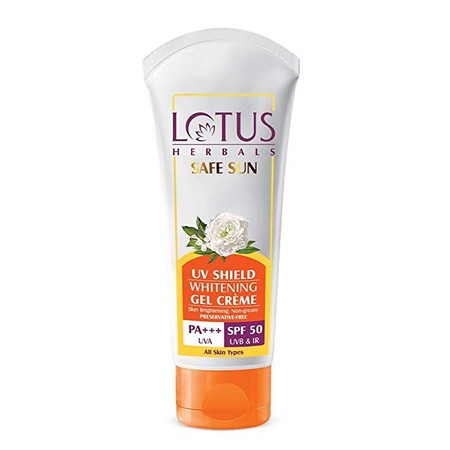 Lotus Herbals Safe Sun UV Shield Whitening Gel Cream SPF 50 PA