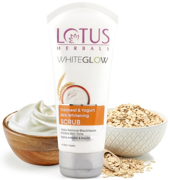 Lotus Herbals WhiteGlow Skin Brightening Oatmeal & Yogurt Scrub