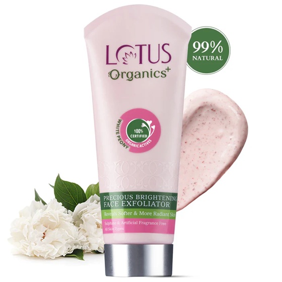 Lotus Organics Precious Brightening Face Exfoliator