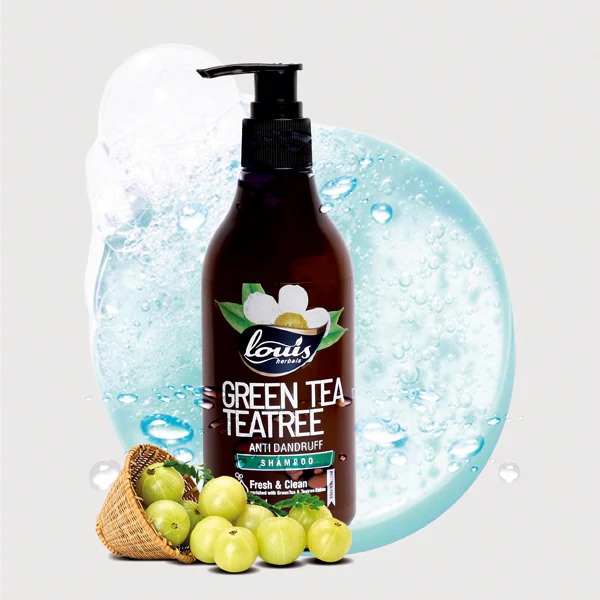 Louis Herbals Green Tea Teatree Anti Dandruff Shampoo