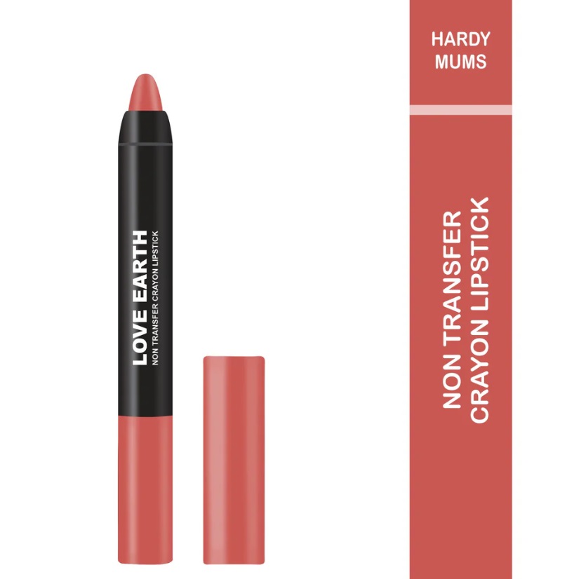 Love Earth Non Transfer Crayon Lipstick-Hardy Mums