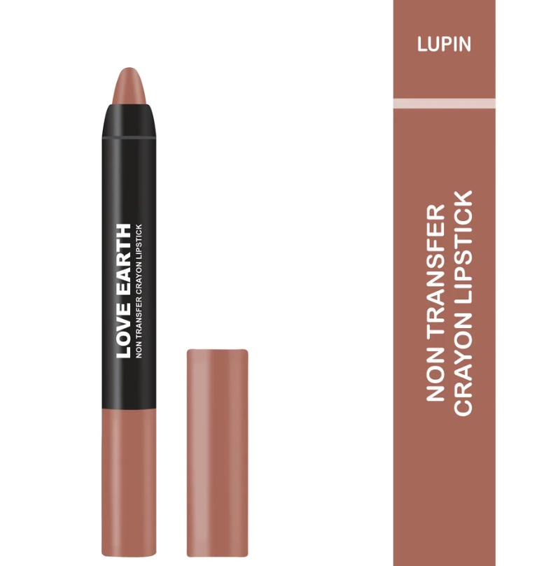 Love Earth Non Transfer Crayon Lipstick-Lupin