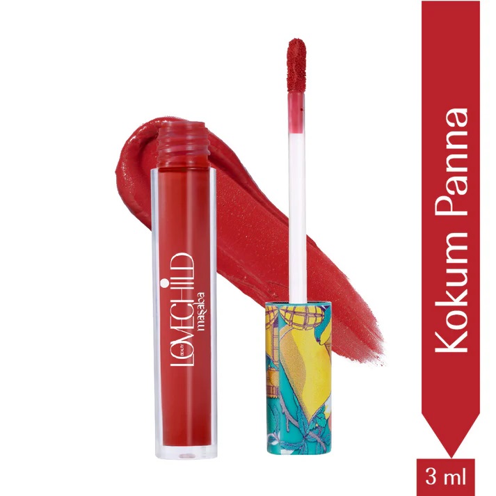 Lovechild Masaba Kokum Panna- Mamma mia Lush-Matte Lip Creme (Red)