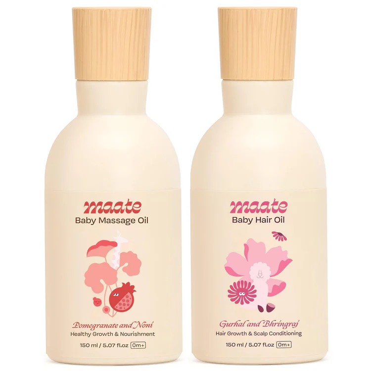 Maate Natural Baby Massage Oil Combo