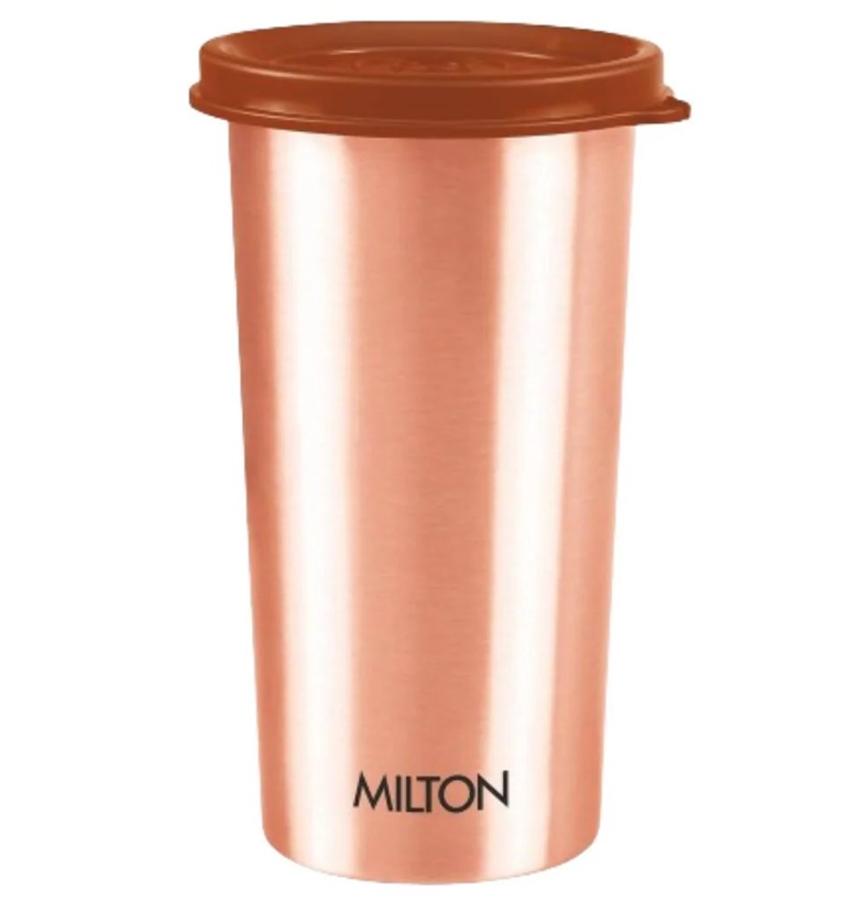 Milton Copper Drinking Water Tumbler with Lid