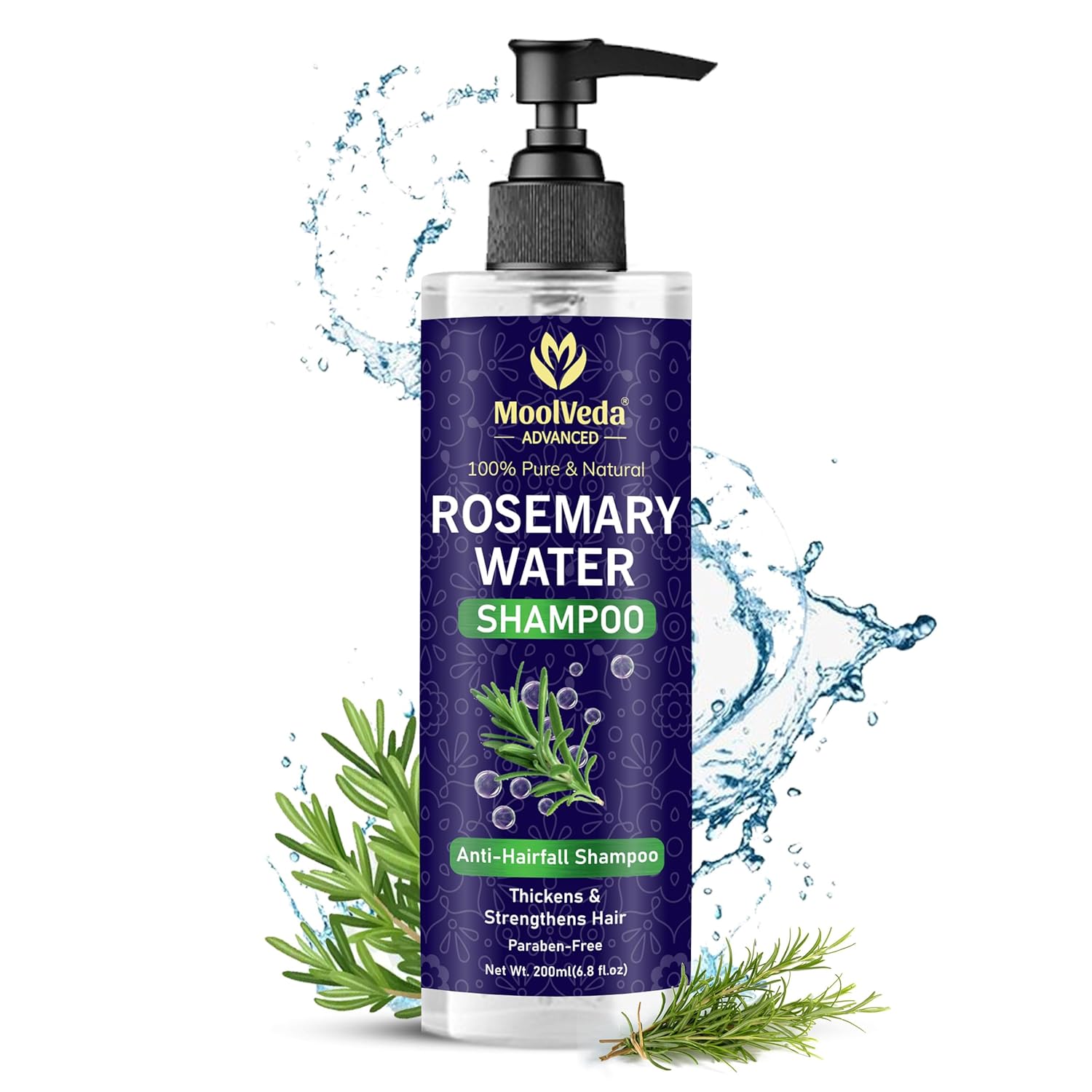 Moolveda Rosemary Water Shampoo