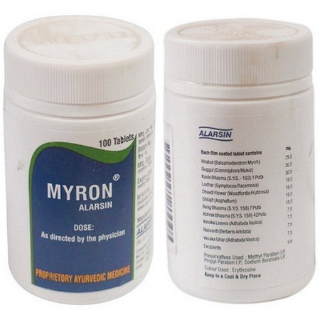 Myron Alarsin Tablets for Leucorrhoea