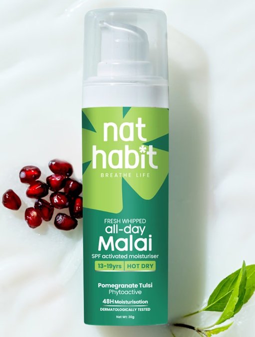 Nat Habit All-Day Face Malai - 13-19Yrs - Hot Dry Weather