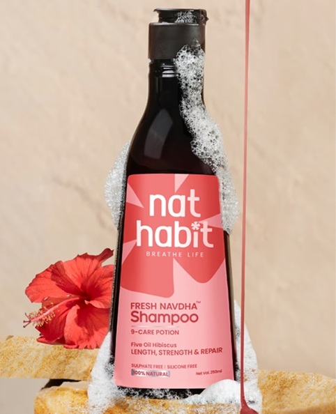 Nat Habit Five Oil Hibiscus Repair Navdha Shampoo