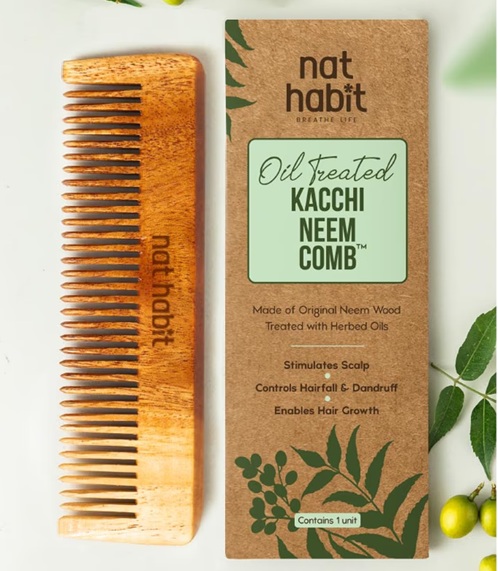 Nat Habit Kacchi Neem Pocket Comb