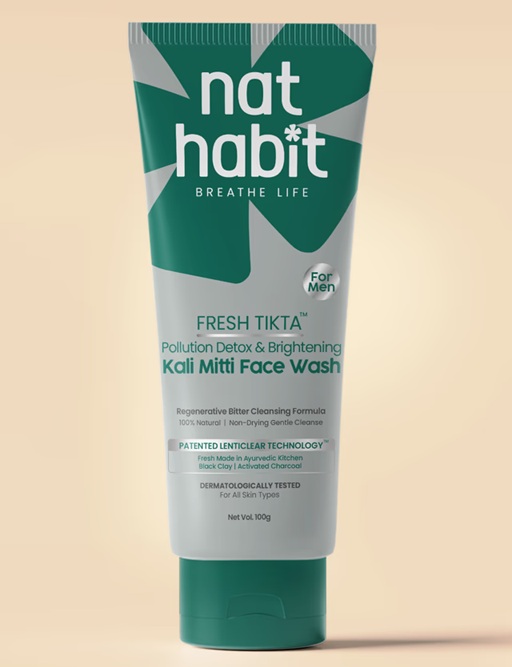 Nat Habit Kali Mitti Tikta Men's Face Wash