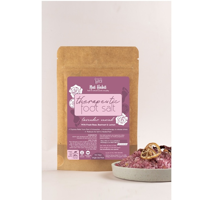 Nat Habit Lavender Unwind Foot Salt