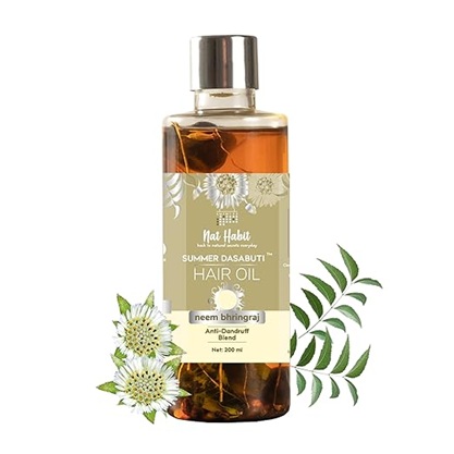Nat Habit Neem Bhringraj Summer Hair Oil