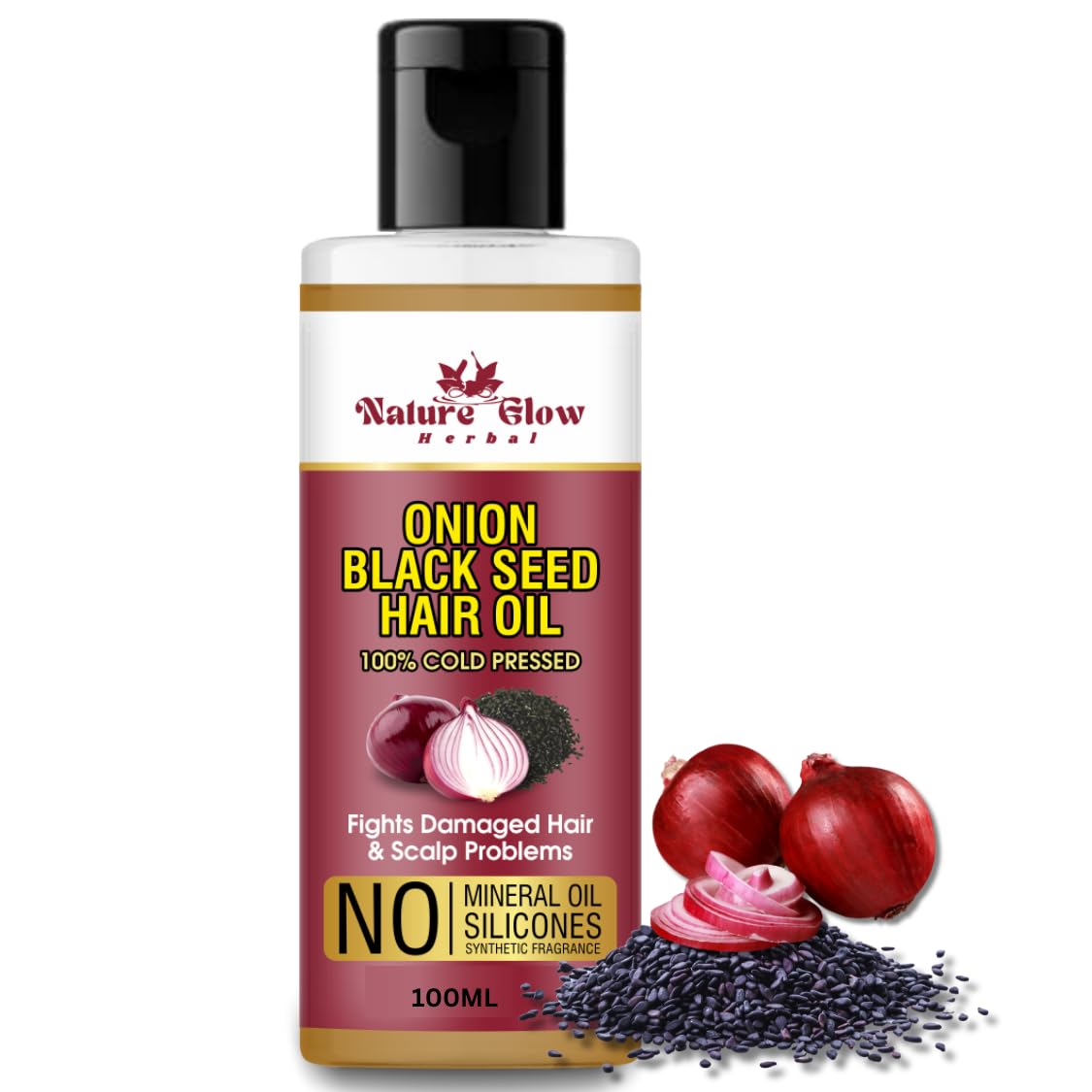 Nature Glow Herbal Onion Black Seed Hair Oil