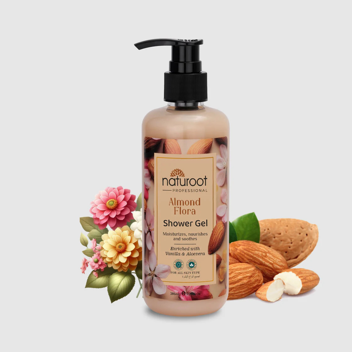 Naturoot Almond Flora Shower Gel
