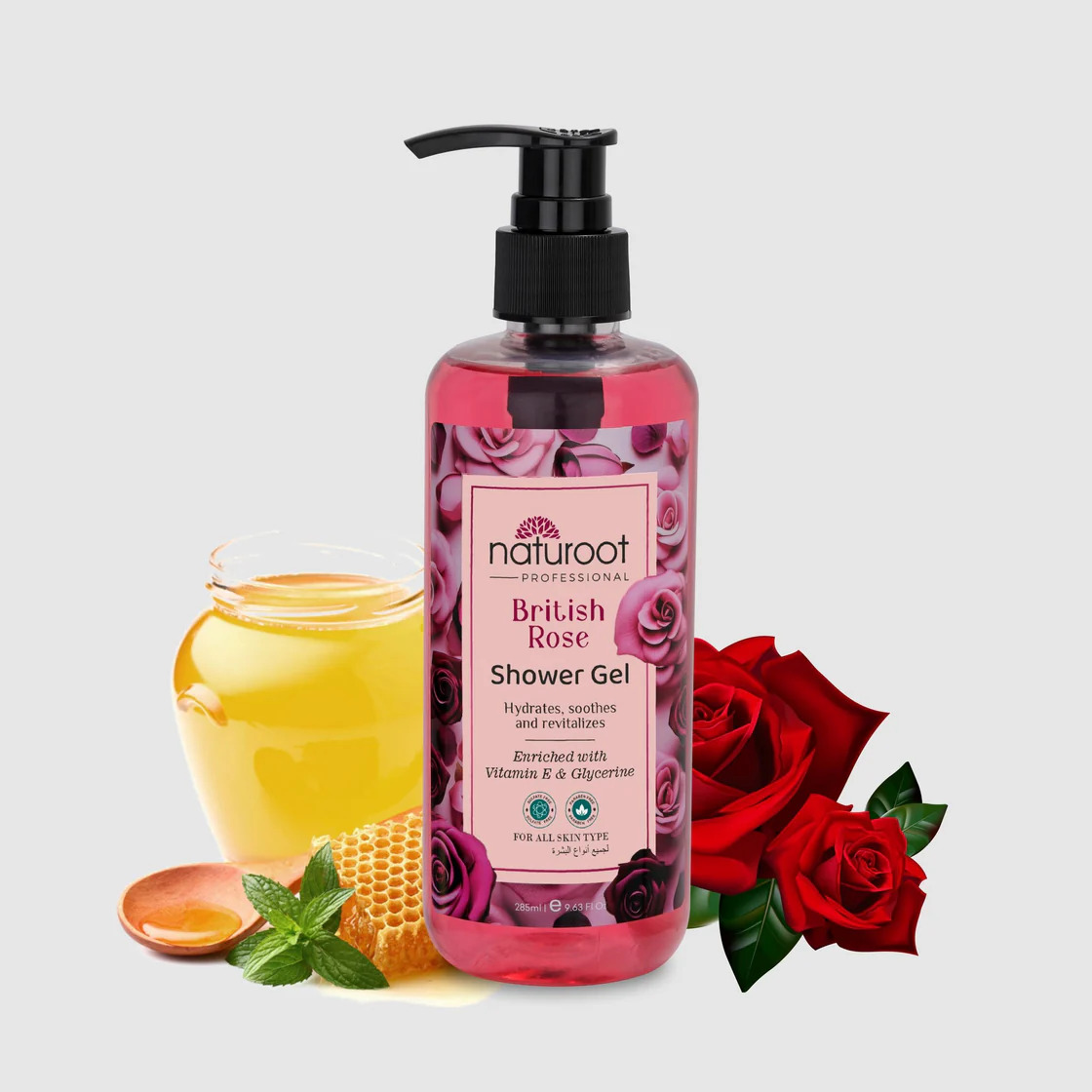 Naturoot British Rose Shower Gel